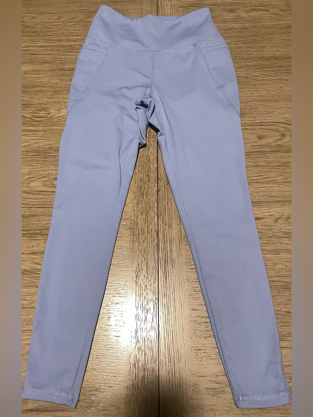 Danskin leggings, size small, periwinkle, large pockets on each leg